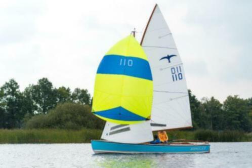 Houten Bruinzeel Valk (Bouwnr. 80, Zeilnr. 110), inc Trailer