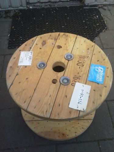 Houten haspel leuk voor bij je loungeset