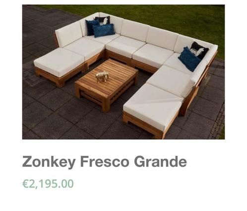 Houten loungesets vanaf 1295 euro