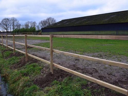 Houten paardenhekwerk 3-regels 360m