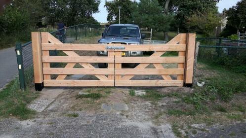 Houten Poorten, Landhek, Poort, hekwerk, Tuinpoort