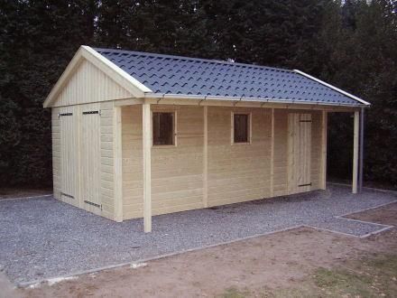 Houten schuur  tuinhuis  berging  tuinhuisje  garage