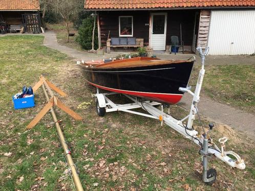 houten zeilboot Schakel met trailer