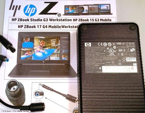 HP 19.5V 11.8A 230W Zbook G3 G4 G5 Adapter Elitebook 4.5x3.0