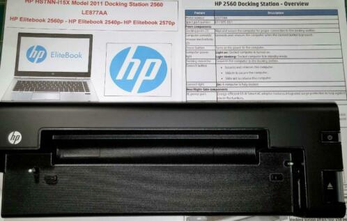 HP 2560 HSTNN-i15X LE877AA Elitebook 2560p 2570 65W adapter