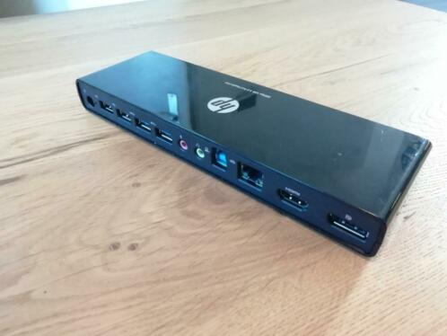 HP 3005PR USB3.0 docking station incl.voeding en usb-kabel