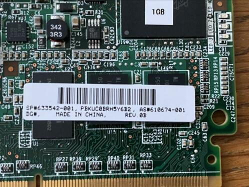 HP 633542-001 1GB Raid Controller met HP 654873-001 accu