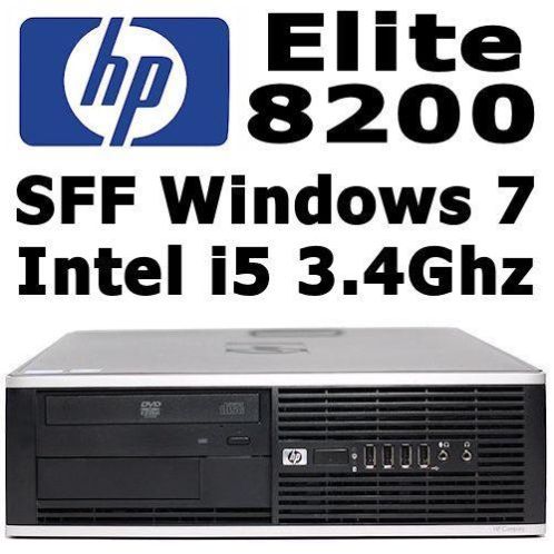 HP 8200 Elite SFF Quad Core i5 3.4Ghz 2GB 250GB HDD Windows7