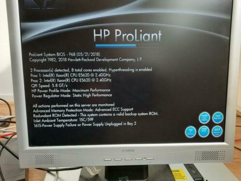 HP DL360 G7  2x E5620  104GB  4x 15k SAS  dual PSU
