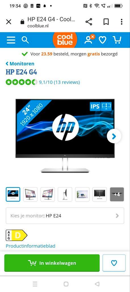 HP E24 G4 FHD Monitor (3 stuks)