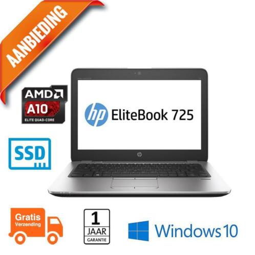 HP Elitebook 725 G3 AMD A10-Pro 8700B 256SSD 8GB 12,5 W10P