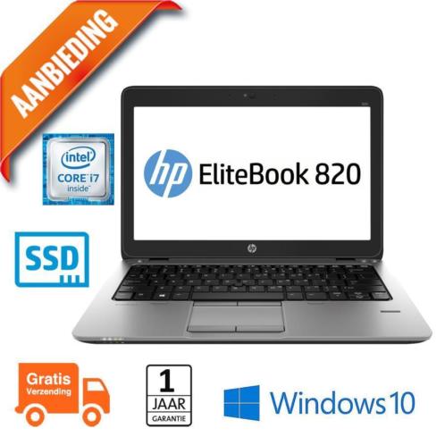 HP Elitebook 820 G1 Core i7  180GB SSD  8GB  12,5034  W10P