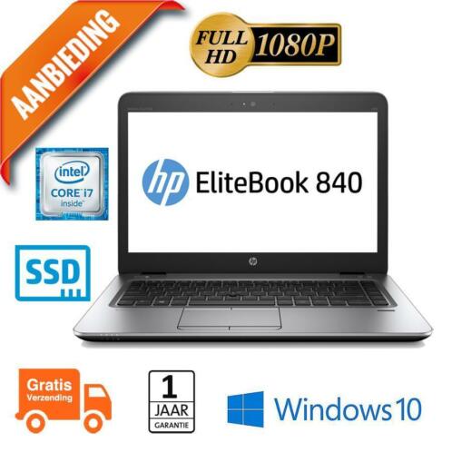 HP Elitebook 840 G3  Core i7 6600U  180GB SSD  8GB  FHD
