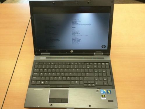 HP EliteBook 8540w, i5 2.4 Ghz 4Gb 320 Gb, LCD niet OK, 100