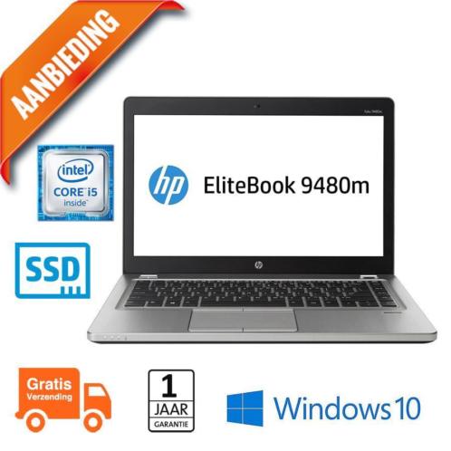 HP Elitebook Folio 9480M Core i5 4310U 256SSD  8GB  14034HD
