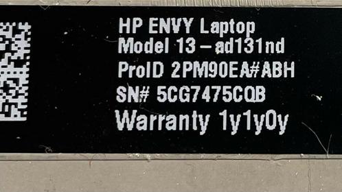 HP ENVY Laptopscherm Model 13