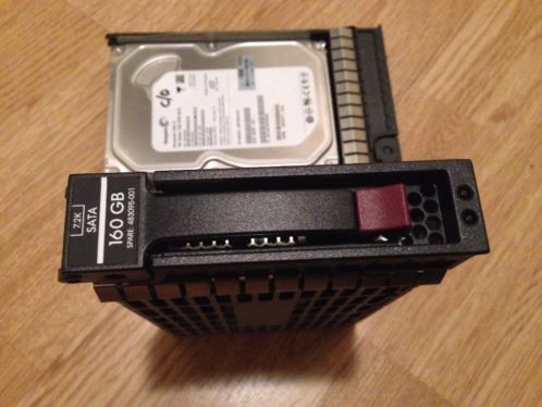 HP harddisk 160gb SATA 3,5034 LFF  7200rpm  swap tray  2 st