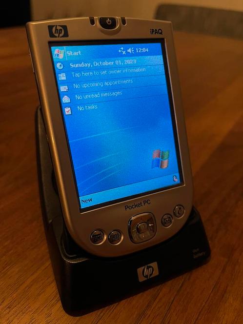 HP iPAQ met Windows mobile, pen, docking en hoesje