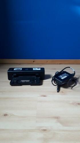 HP laptop docking station inclusief HP oplader