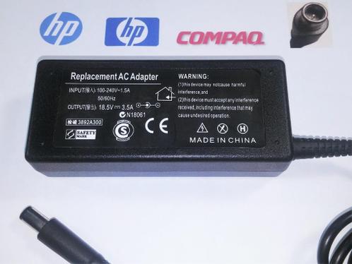 HP laptop Replacement Adapter 18.5V 3.5A 65W Pin 7.4x5.0mm