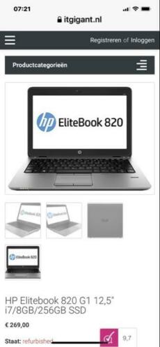 Hp notebook g1-820