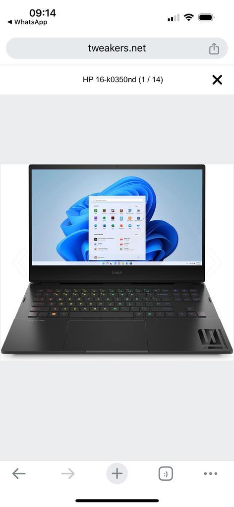 HP Omen 16 inch gaming laptop