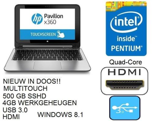 HP Pavillion 11 X360, 500 GB SSHD, 4GB, Webcam, Multitouch