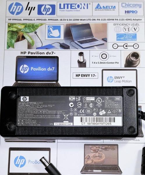 HP PPP016H 18.5V 6.5A 120W HP-OW120F13 Smart Adapter Lader