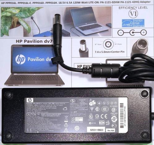 HP PPP016L 18.5V 6.5A 19.5V 6.15A 120W 90W Adapter 7.4x5.0mm