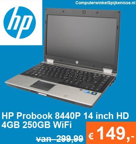 HP Probook 8440P i5 2.4Ghz 4GB DDR3 14 inch HD GARANTIE