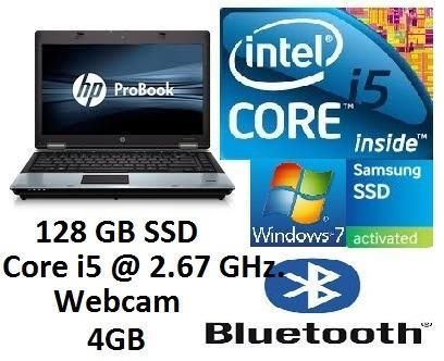 HP probook i5  2.67 GHz. 128 GB SSD, 4GB, Office, Windows 7