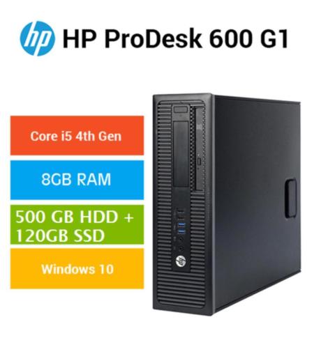 HP ProDesk 600 G1 Core i5-4590 8GB 500GB HDD 128GB SSD W10