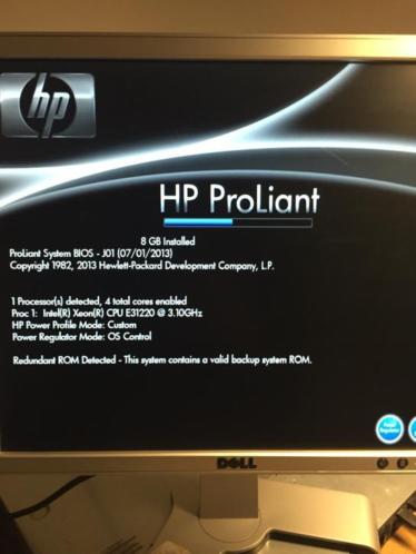 HP Proliant DL120 G7 Rack editie 1U  8GB RAM  2x 1TB 7200