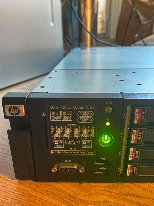 HP ProLiant DL380G6 - 16GB - 2 x XEON X5550 8 cores totaal