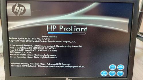 HP ProLiant DL380G6 (2x 6 core Xeon, 80GB RAM)