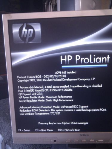 HP Proliant350 G6 server