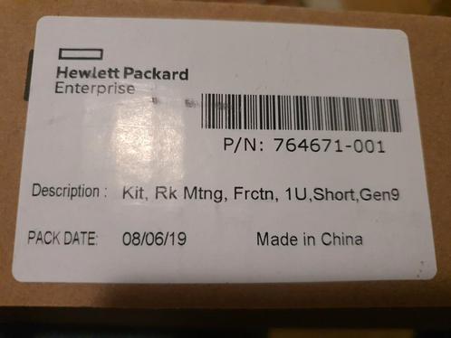 HP rack mount kit 1U short Gen9 nieuw in doos
