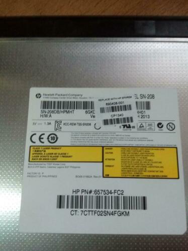 HP SN-208 DVD Multidrive SATA 12.7 mm