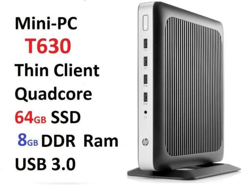 HP T630 8GB Ram  64GB SSD Thin Client Windows 10 mini PC