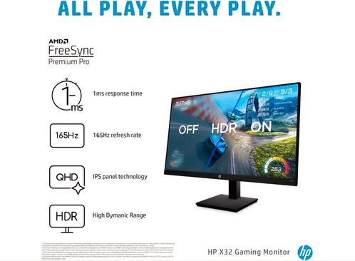 HP X32 - 165 Hz 1ms  - Gaming monitor