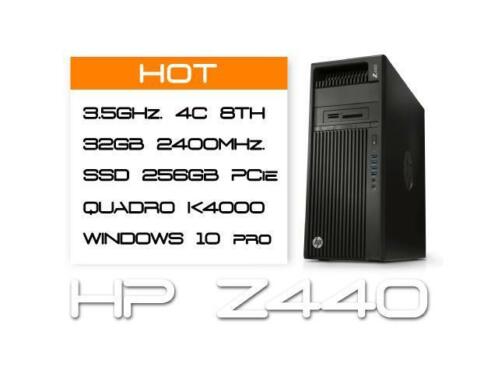 HP Z440 E5-1620v4 3,5GHz 4C 8T  32GB  SSD 256GB  K4000