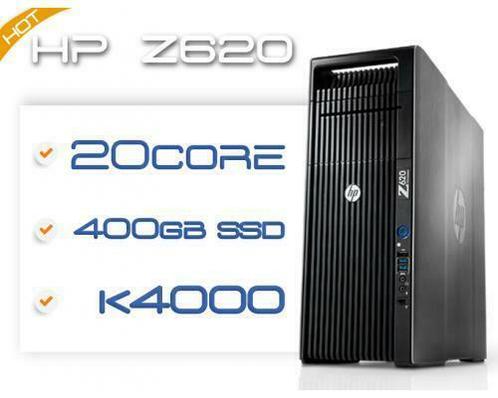 HP Z620 2x 10C E5-2680v2 2,8GHz 64GB RAM 500GB SSD K4000