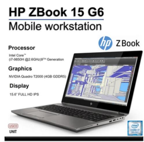 HP ZBook 15 G6  I7 9e gen  512GB  32GB  Full HD  NVIDIA