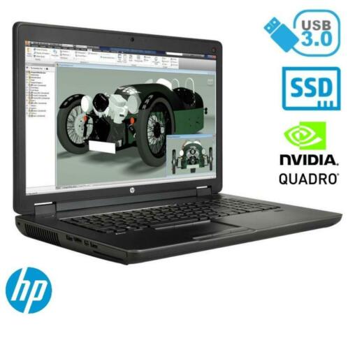 HP ZBook 17 - i7 4900MQ - 16GB- 256GB SSD - 4GB Nvidia K4100