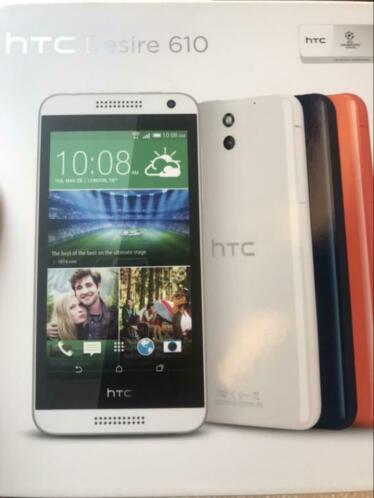 HTC 610, blauw, keurig nog. Incl opladerampoortjes.