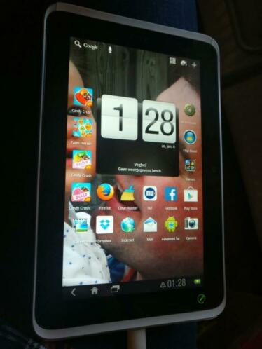 HTC Flyer 7 inch tablet. Met lederen hoes. Werkt goed.