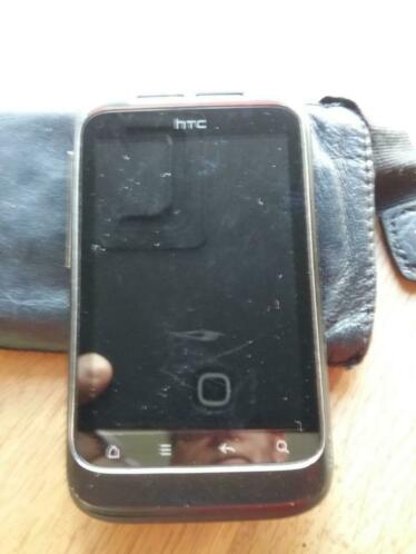 HTC mobiele telefoon type 76100 met lederen hoes