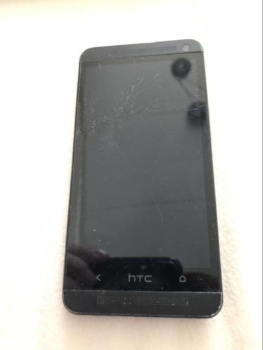 Htc one  goed werkend  gebarsten scherm