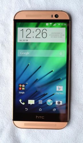 HTC One M8 gold, perfecte staat, garantie, bon