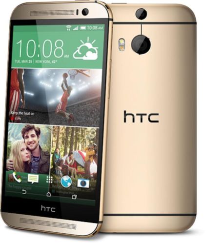 HTC one (m8) Goud 16gb met dotcase (inruil mogelijk)